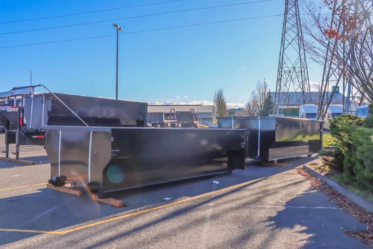 Roll-off dumpster ready for waste disposal at job site for Demolition Dumpster Rental in Marcellus